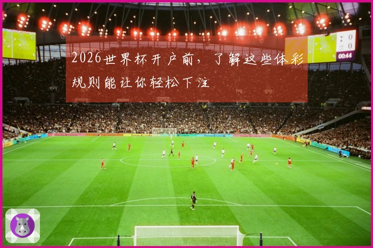 2026世界杯开户前，了解这些体彩规则能让你轻松下注